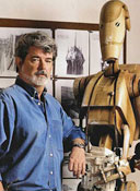Джордж Лукас и робот из звездных войн