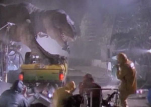 Сцена с тиранозавром